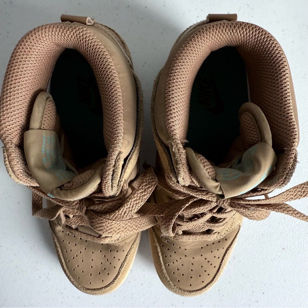 Nike Dunk Sky High Essential Wedge Sneakers Desert Camo 644877-200 High Tops 6 - Picture 12 of 16